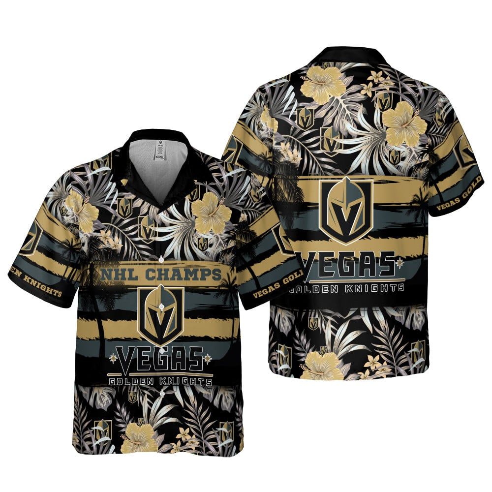 Vegas Golden Knights Hawaiian Vivid Design Shirt