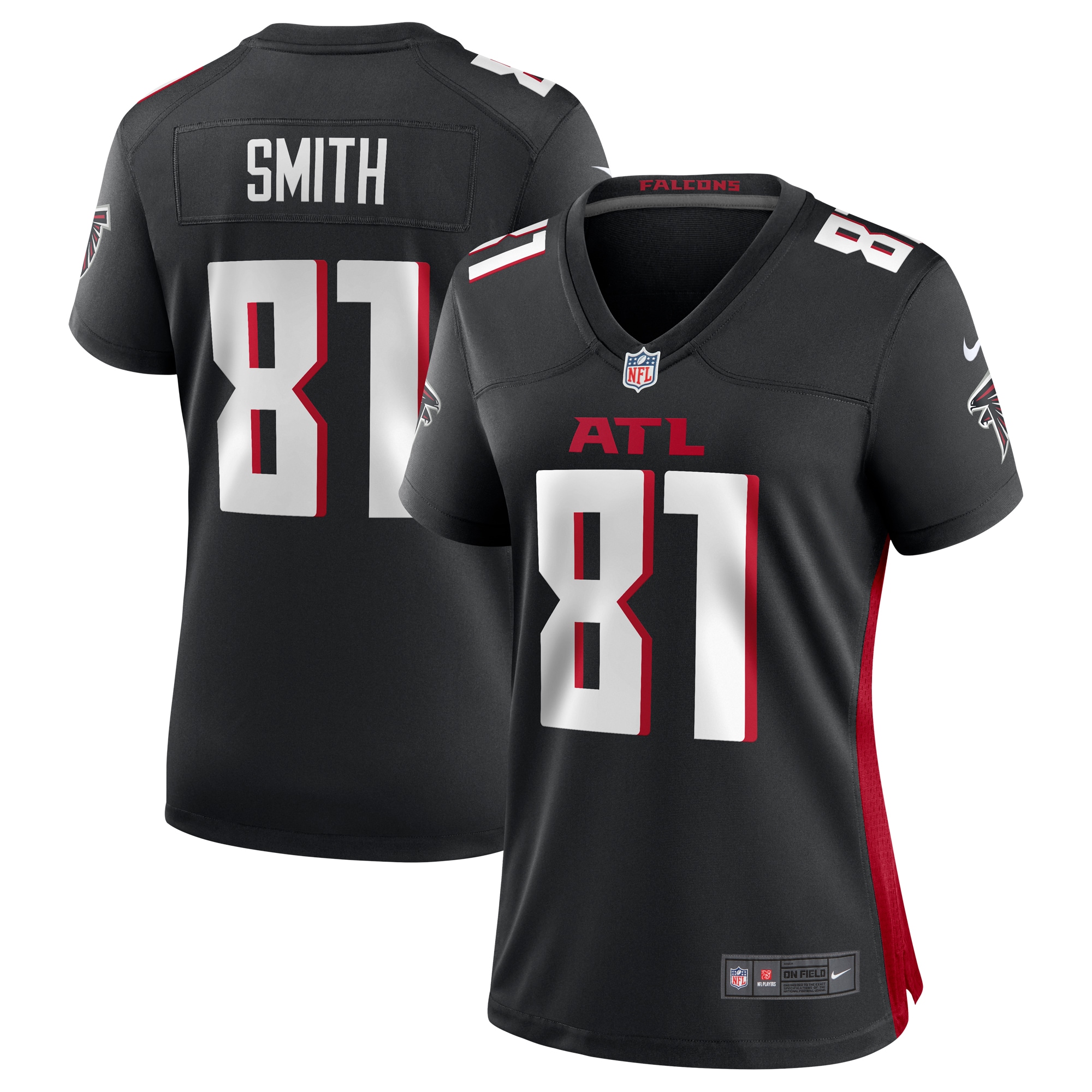 Women’s Atlanta Falcons Jonnu Smith Black Game Player Jersey