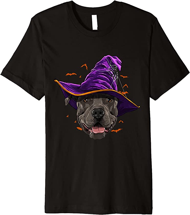 Pitbull Dog Owners Keepers Halloween Pet Animal Lover Premium T-Shirt