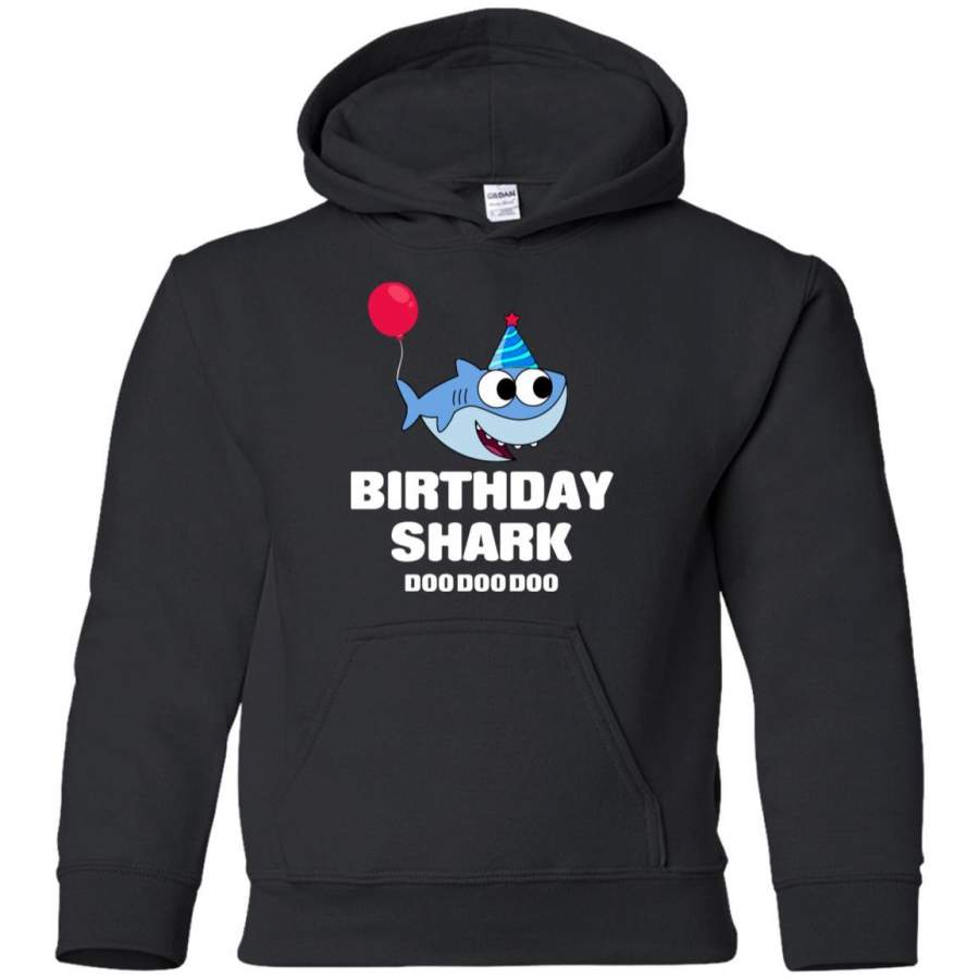 Baby Shark Doo doo doo – Birthday Shark Custom Graphic, Saying Quote, slogan, Plus Size, Boy, Girl Youth Hoodie, TeeEver