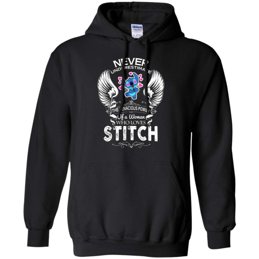 AGR Never Underestimate The Tenacious Power Of A Woman Stitch Hoodie