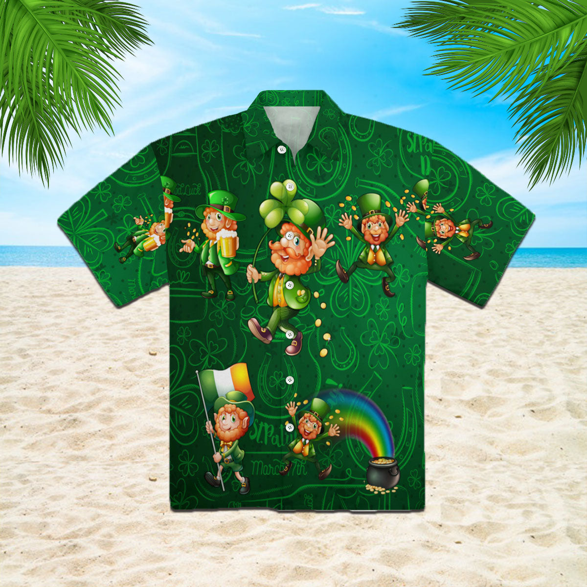 Oragontee Irish Saint Patrick Day Hawaii Shirt For Men Women Adult Ha14925