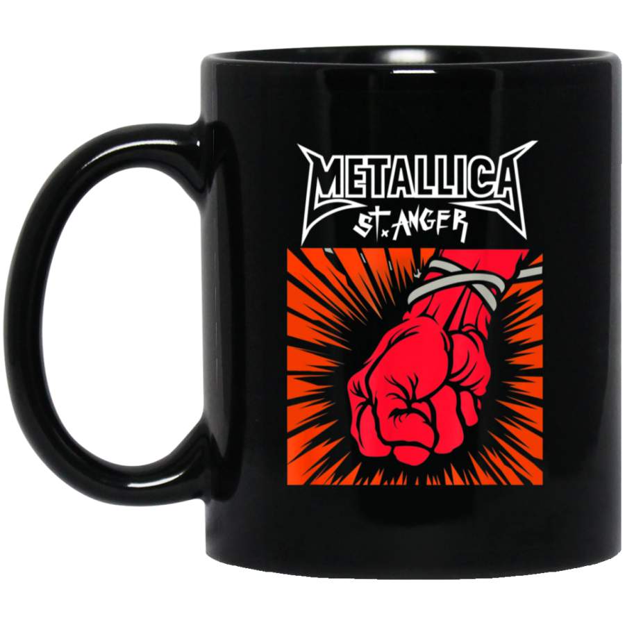 We All Love Metallica-Skull Blackened Fire Mugs 11 oz 15 oz Black Mug