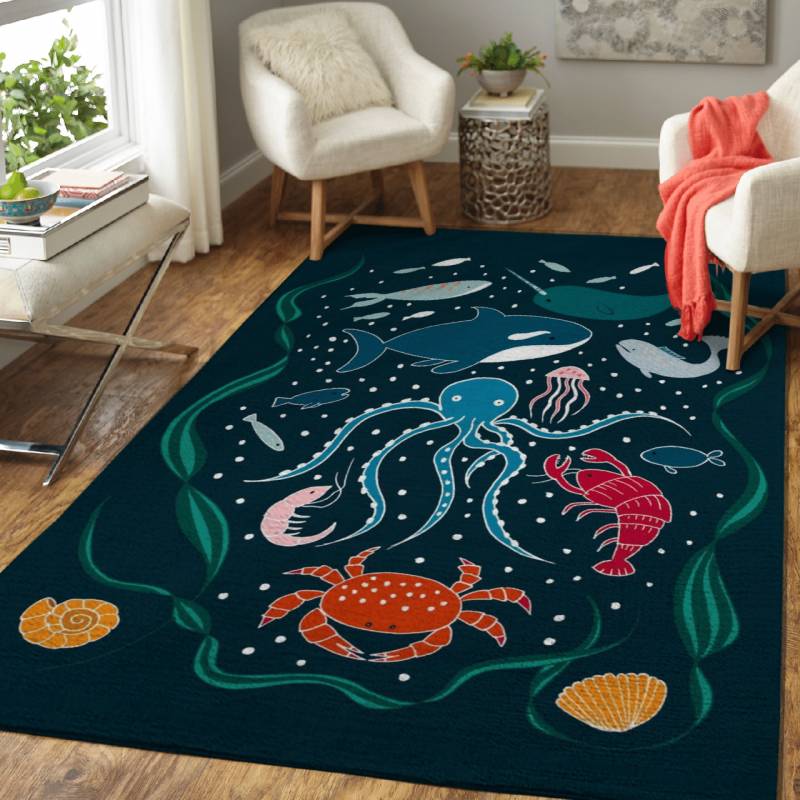 Underwater world  – Animals Area Rug Carpet