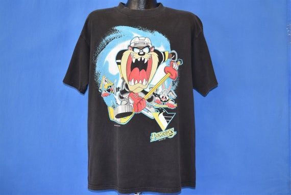 90S Pittsburgh Penguins Tasmanian Devil Shirt