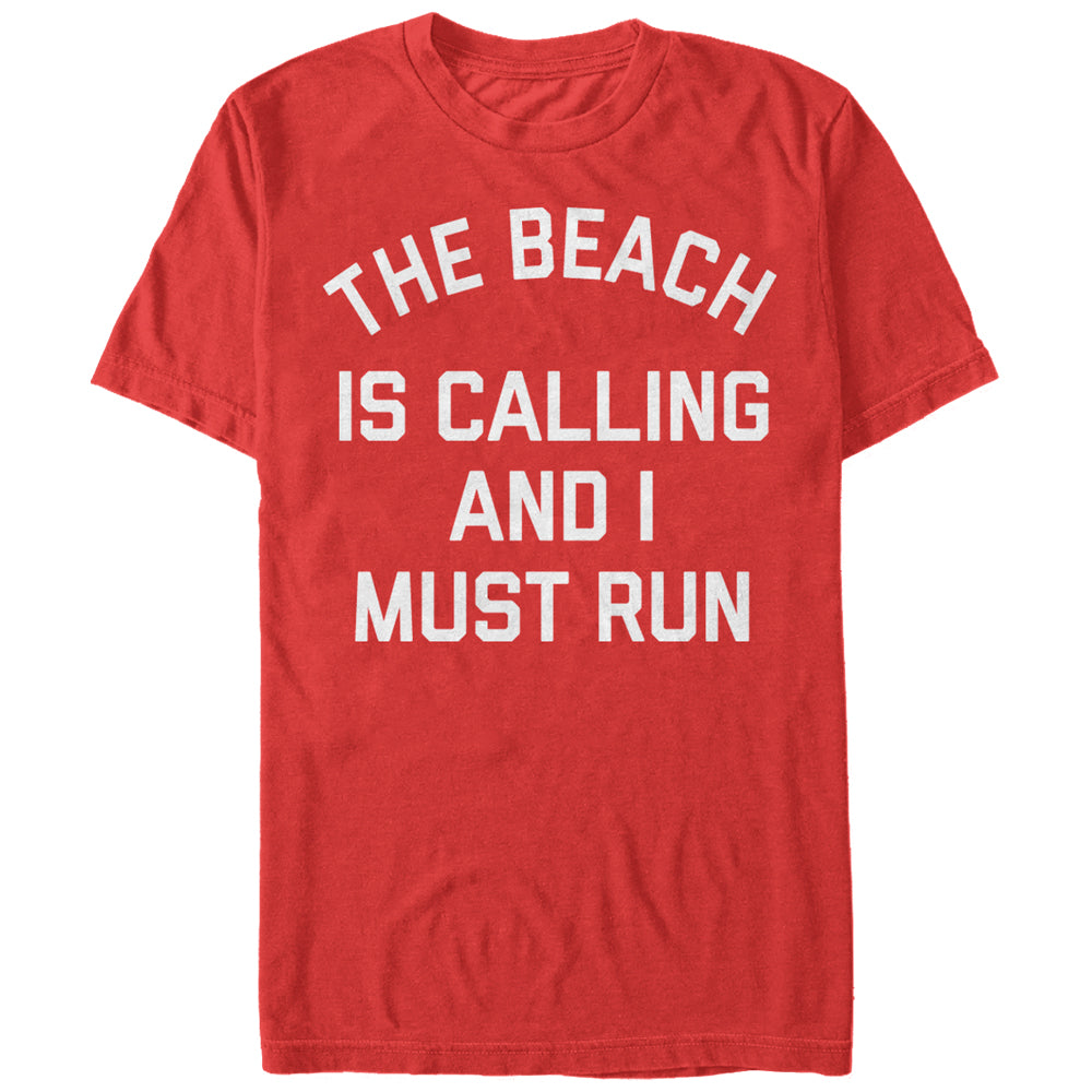 Chin Up Women’S Beach Calling Must Run  Boyfriend Tee