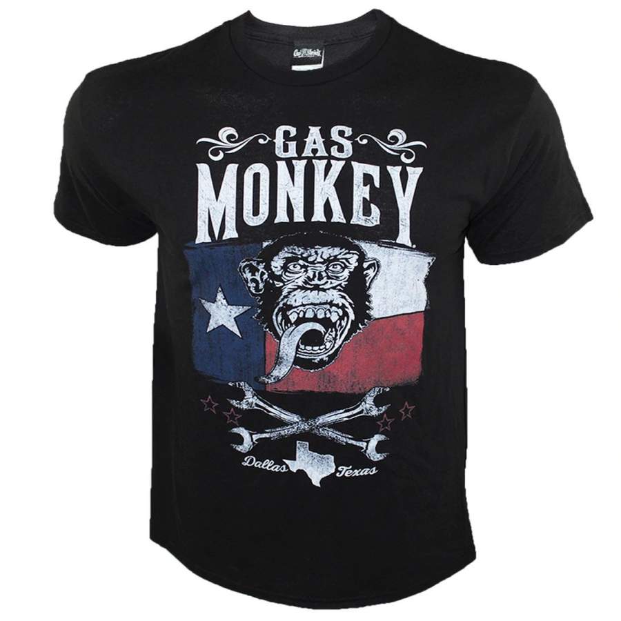 New Gas Monkey Garage Lone Star  Men T Shirt  Size S-5XL