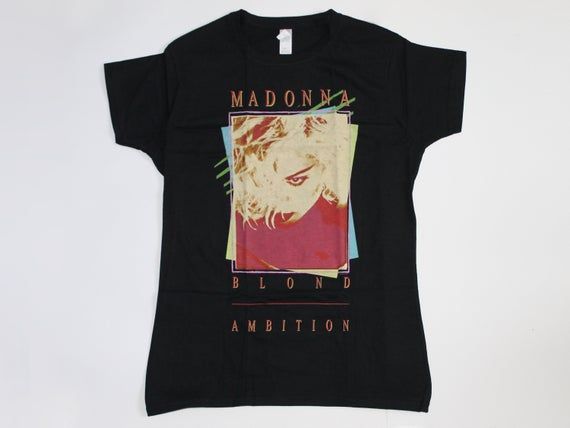 90s NEW Madonna shirt Blond Ambition World Tour shirt r and b shirt dance pop shirt dance music Ladies shirt Size L