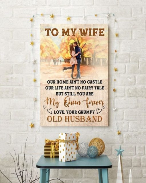 Canvas Poster To My Wife To Have You In My Life Is Blessing Wedding Gift Gift For Wife Housewarming Gift Gift For Family Home Decor