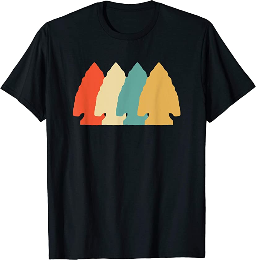 Arrowhead Hunting Collecting Vintage Retro Art T-Shirt