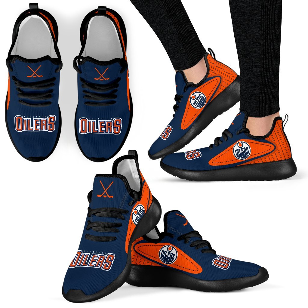 Colorful React Edmonton Oilers Mesh Knit Sneakers