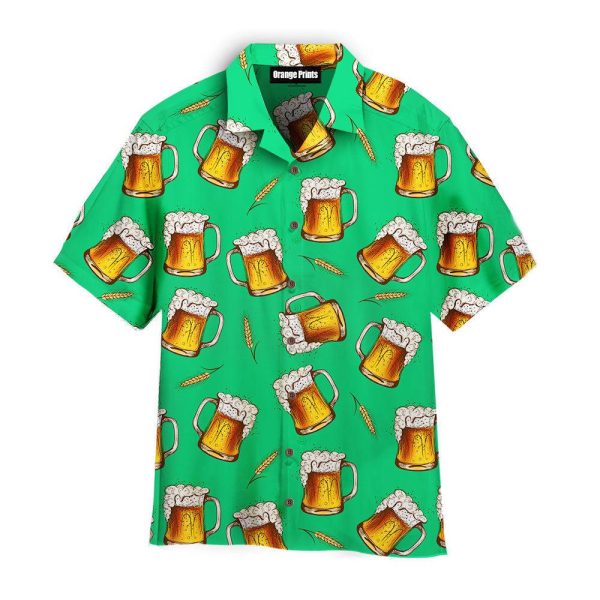 Drink More Beer Pattern Hawaii Shirt For Men Women Ha111102