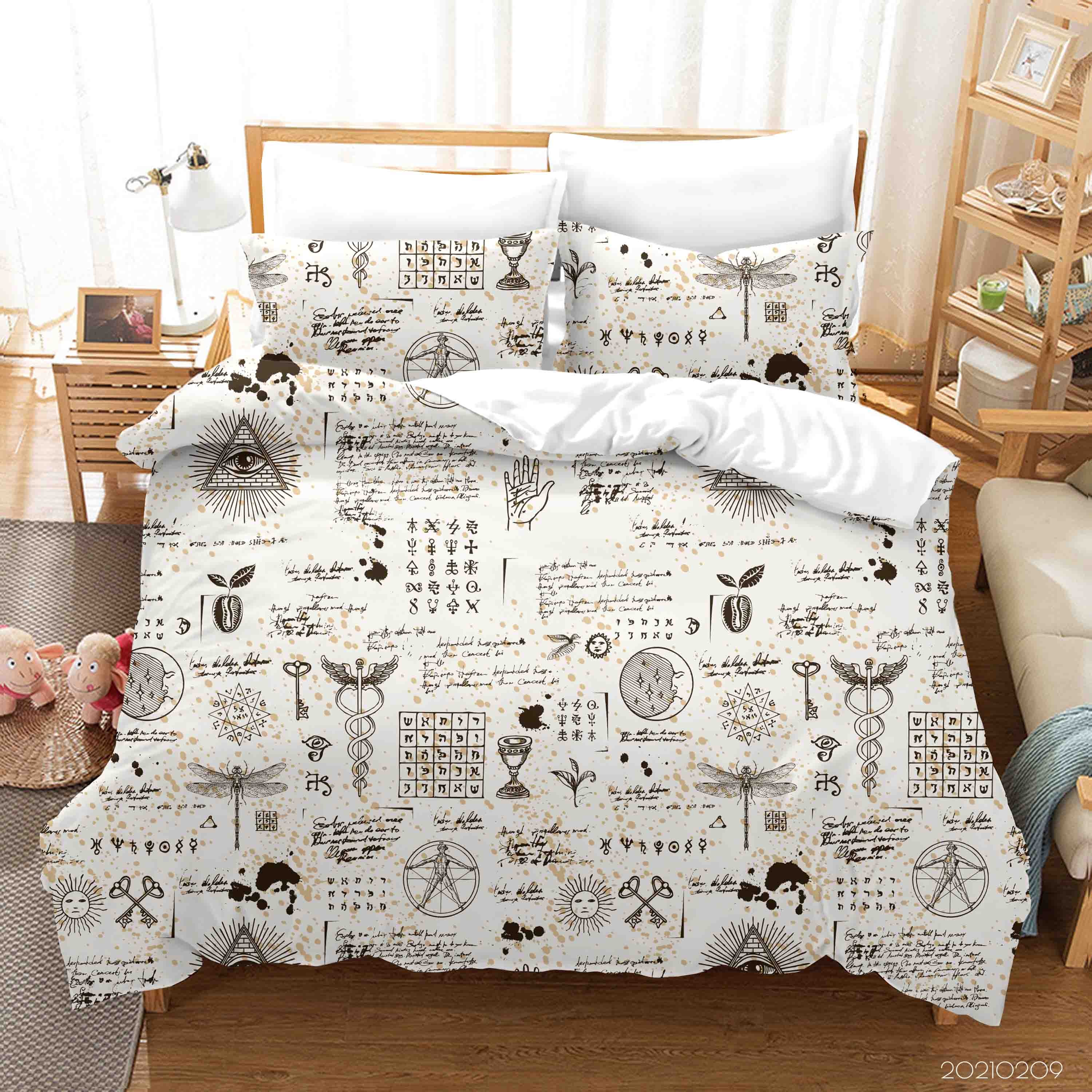 3D Nature Animal Plant Pattern Quilt Cover Set Bedding Set Duvet Cover Pillowcases 315