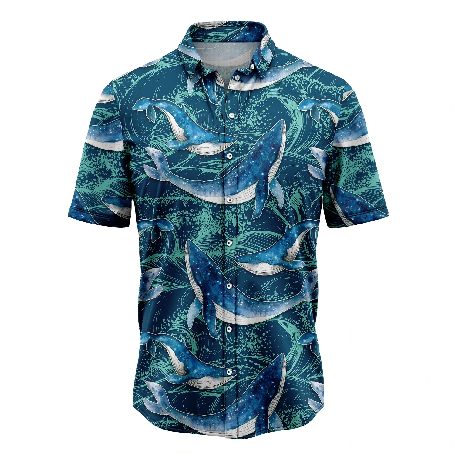 Whale Waves Hawaii Summer Hawaii Shirts For Aloha Beach Shirt Ha56993