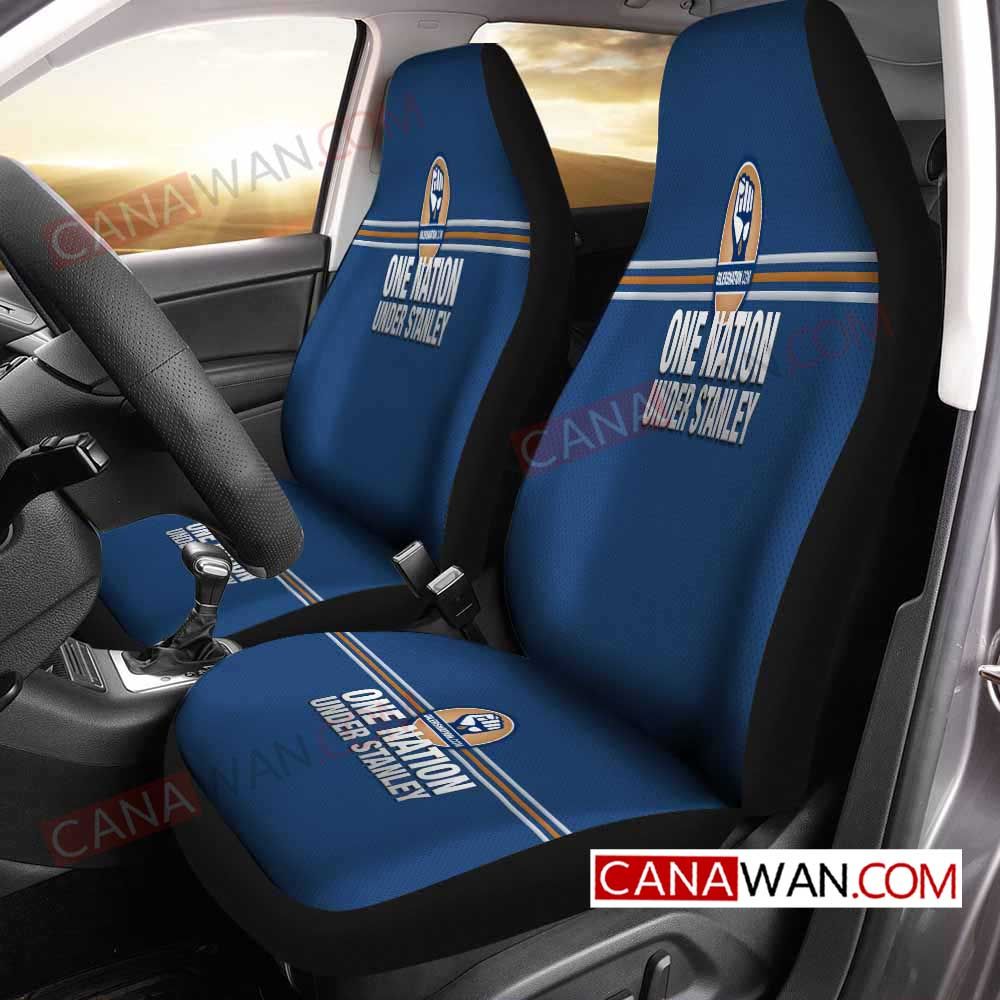 Edmonton Oilers Logo Art Style40 3D Customized Personalized Car Seat Cover