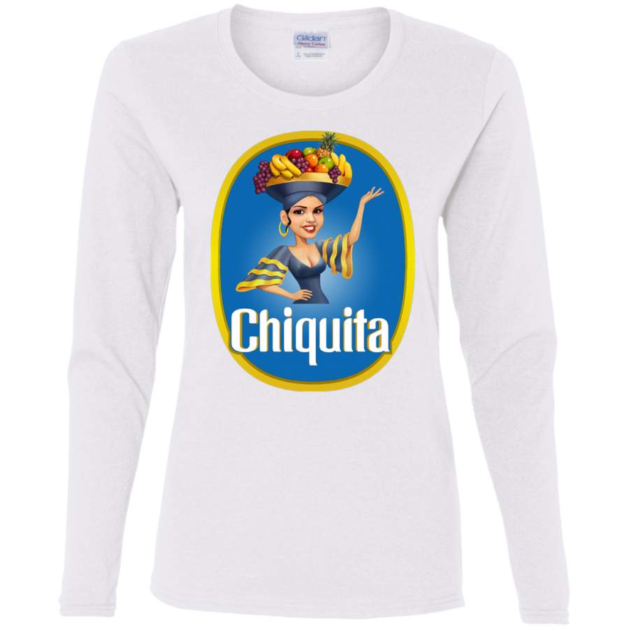 AGR Chiquita Banana Ladies’ Cotton LS T-Shirt