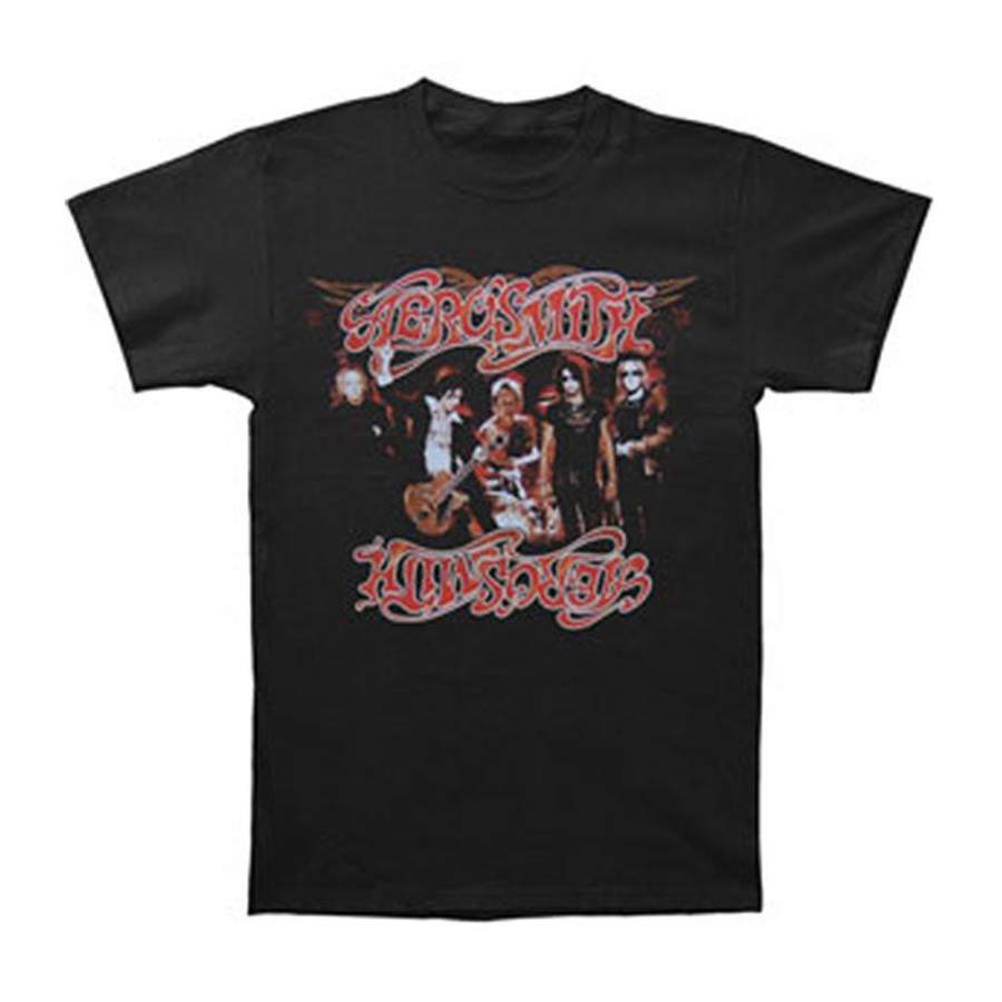 Aerosmith Men’s Hot Rocks 07 Tour T-Shirt Black