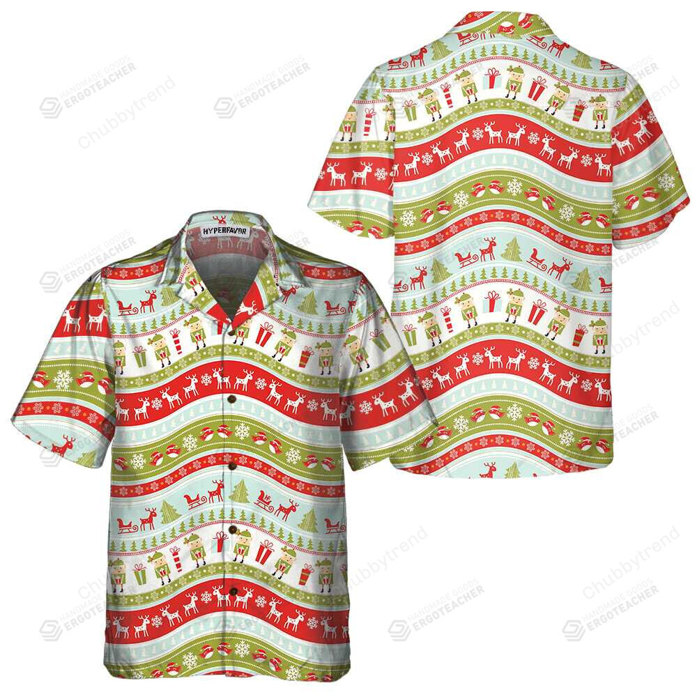 Vintage Christmas Elf Hawaii Shirt Ha42724