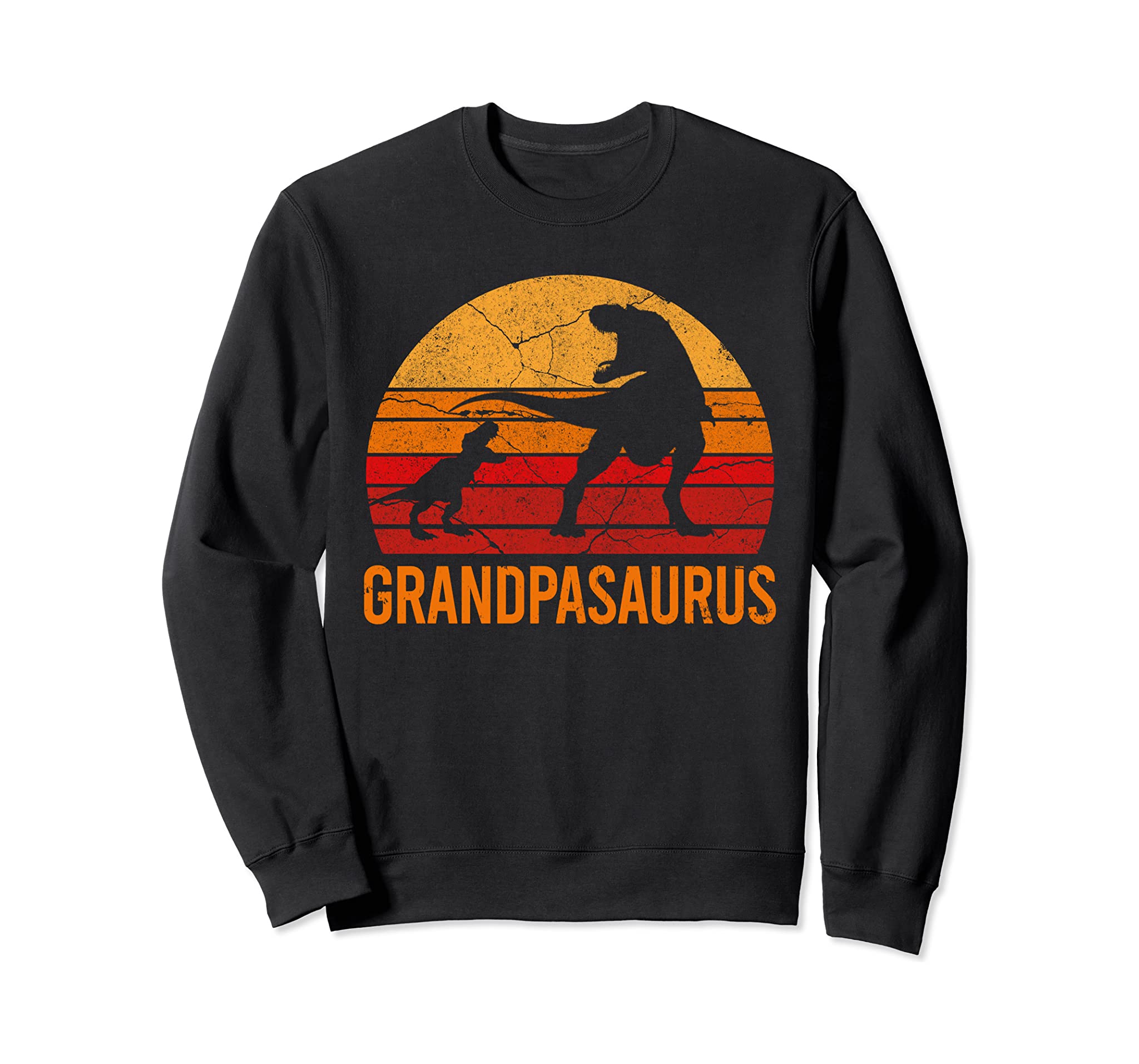 Funny Grandpa Dinosaur Daddy Gift 2 3 4 Kids Grandpasaurus Sweatshirt