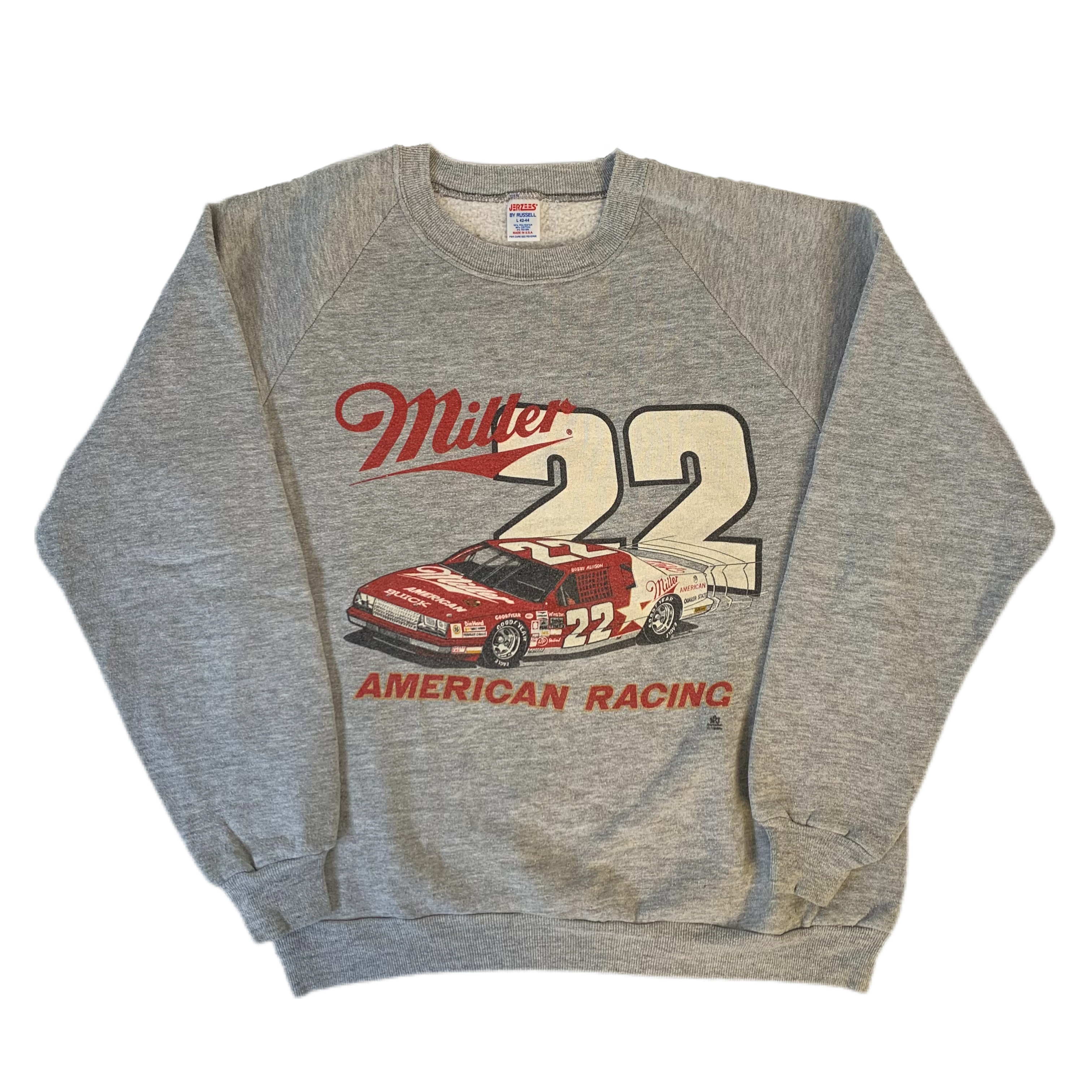 Vintage Nascar Bobby Allison “Miller American Racing” Raglan Sweatshirt