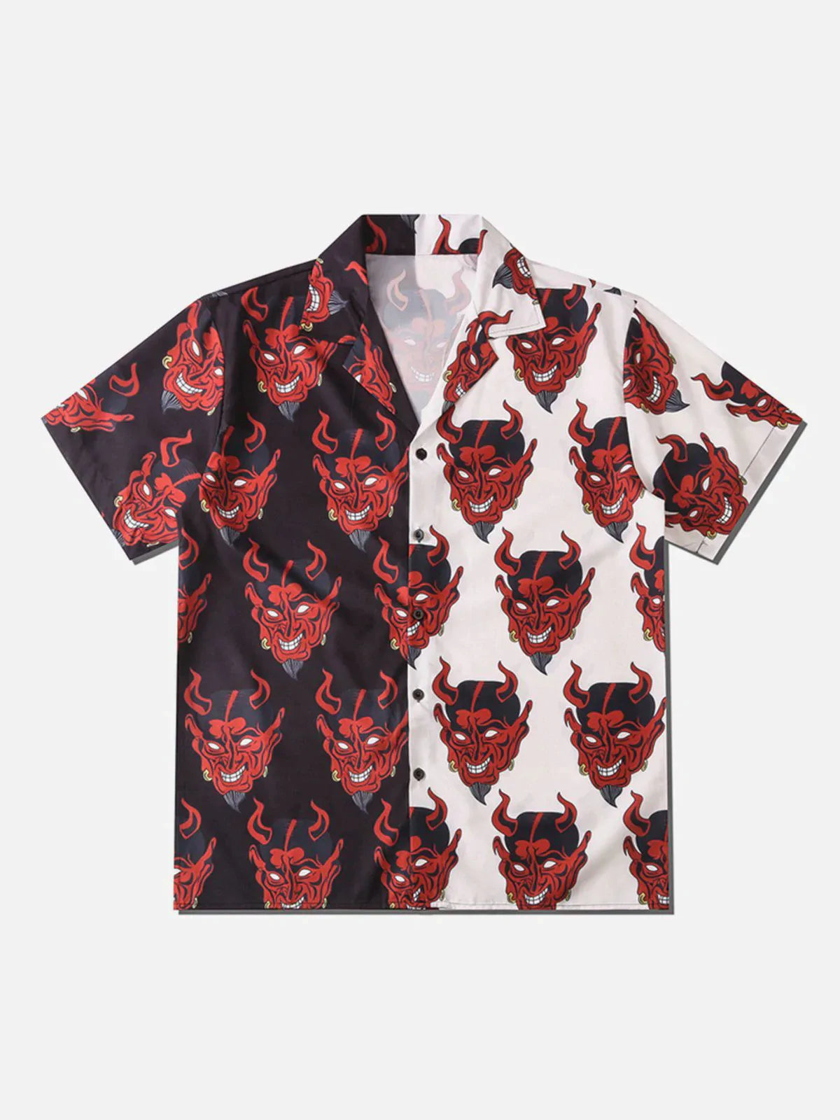 Talishko™ – Patchwork Devil Short Sleeve Shirt