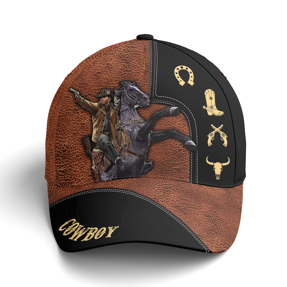 Baseball Cap For Cowboys Classic Leather Coolspod