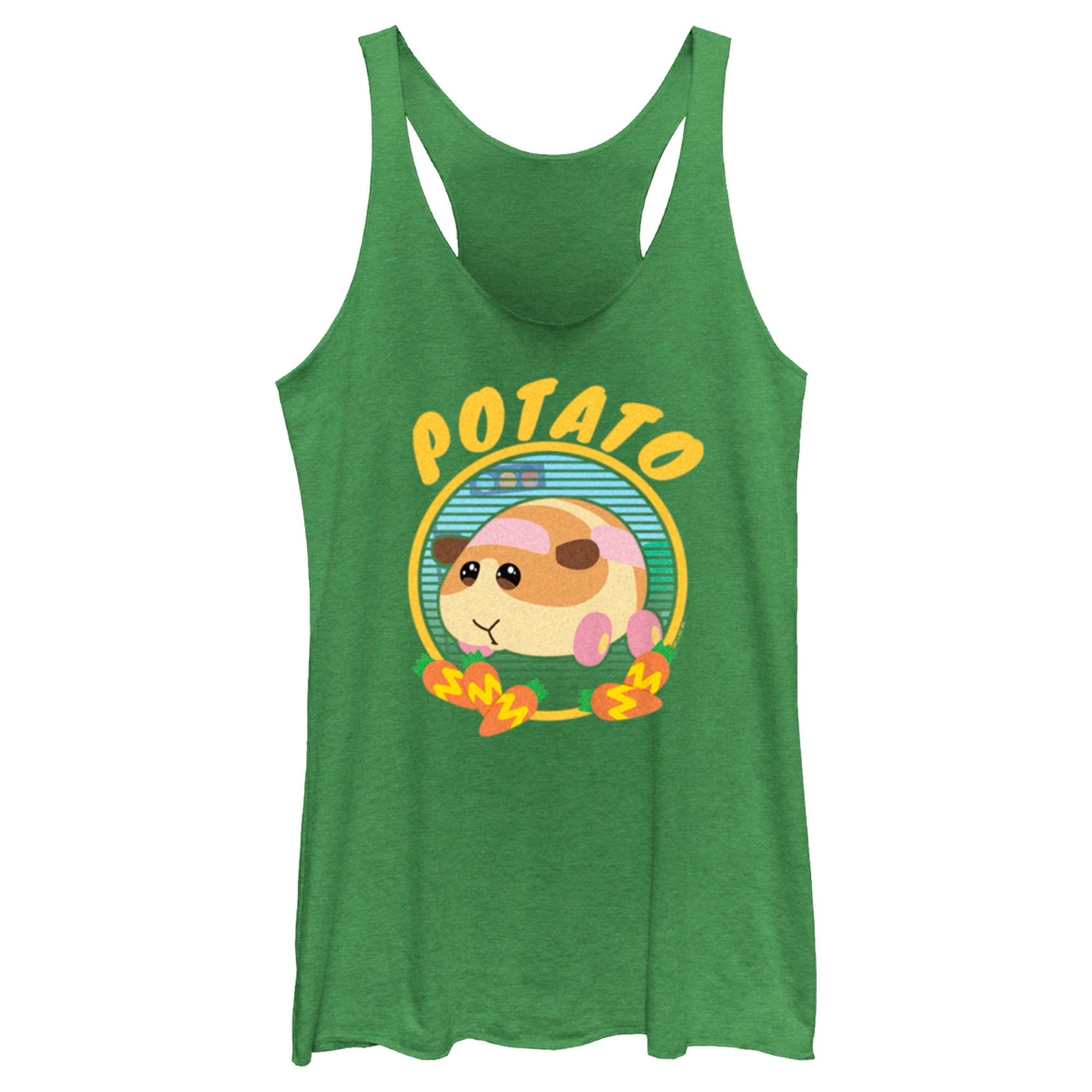 Women’S Pui Pui Molcar Potato Circle Logo Racerback Tank Top