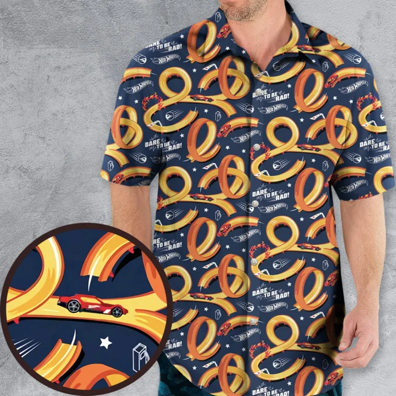 Hot Wheels Hawaiian Shirt