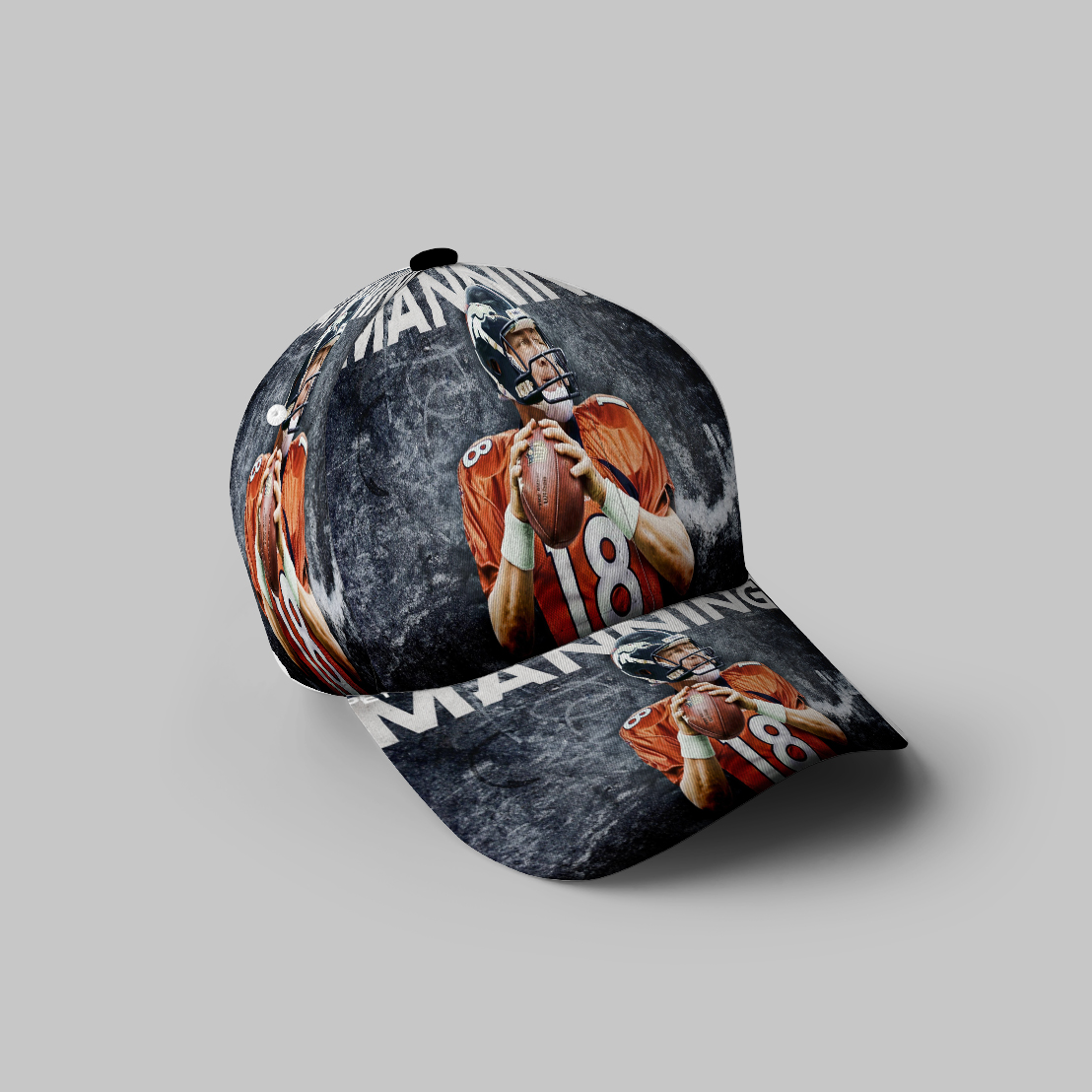 Denver Broncos 18 Peyton Manning V47 3D Printing Baseball Cap Classic Hat