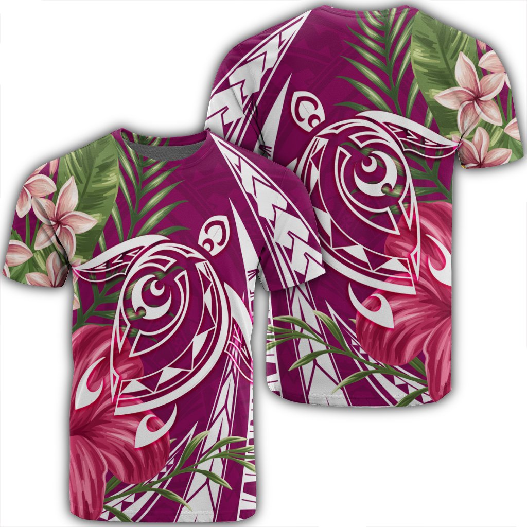 Hawaiian Polynesian Turtle Tropical Hibiscus Plumeria Pink Ah Ha97282