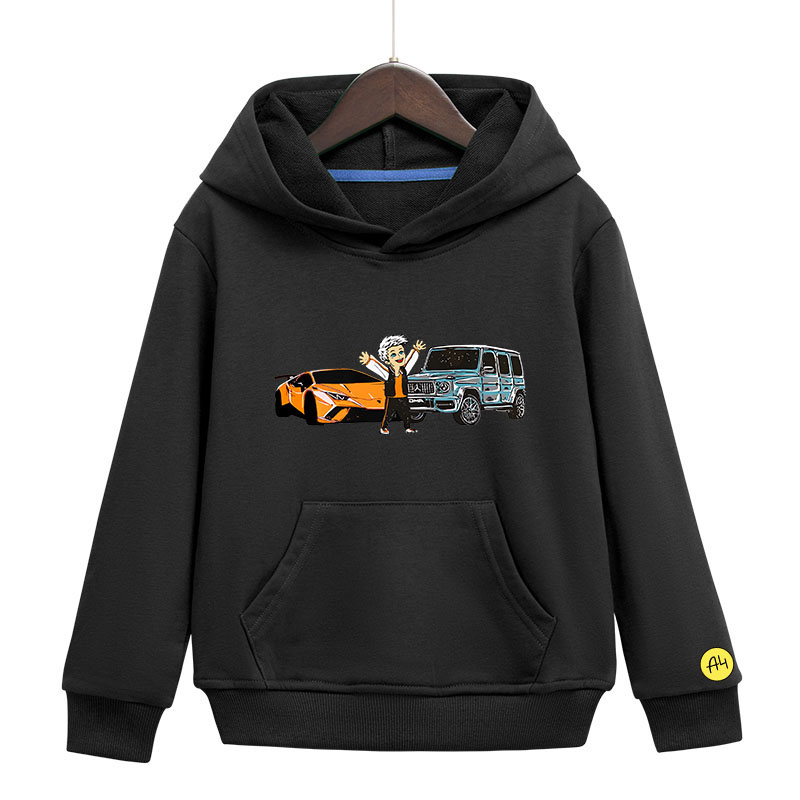 Влад a4 Бумага Cartoon hoodie Spring Autumn Boys Girls а4 мерч Print Hooded sweatshirts anime clothes for children Gifts alx