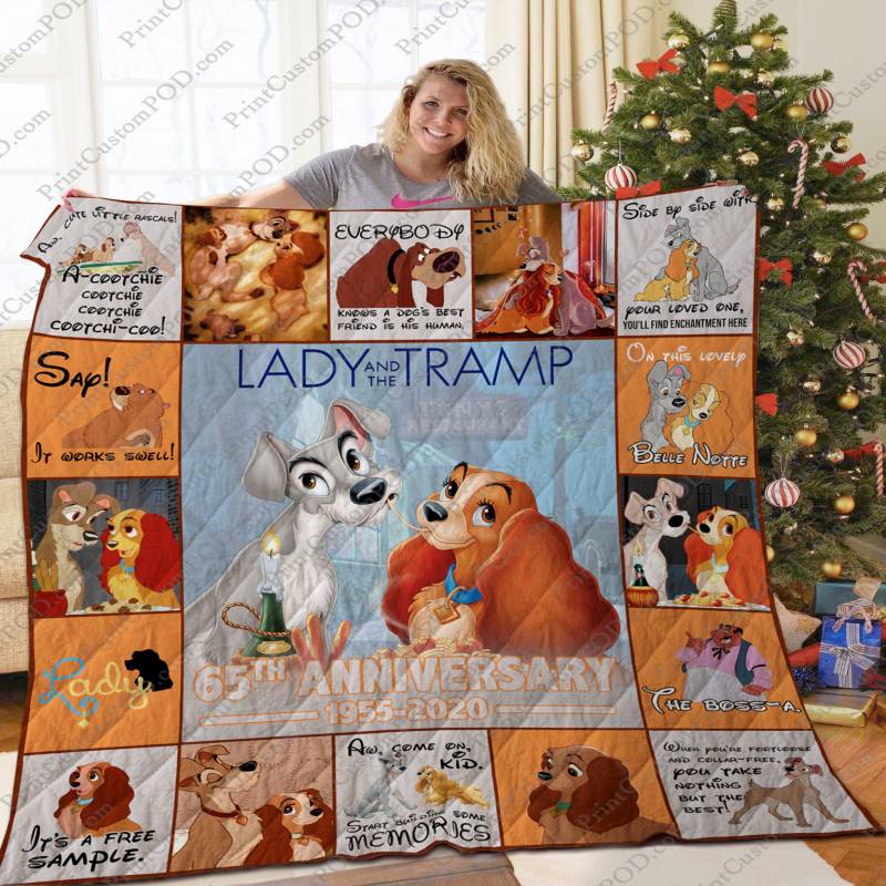 [TA] – Lady And The Tramp Quilt Blanket