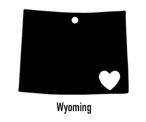 Wyoming State Ornament Cut Metal Sign Wall Decor Metal Sign Home Decor Metal Art