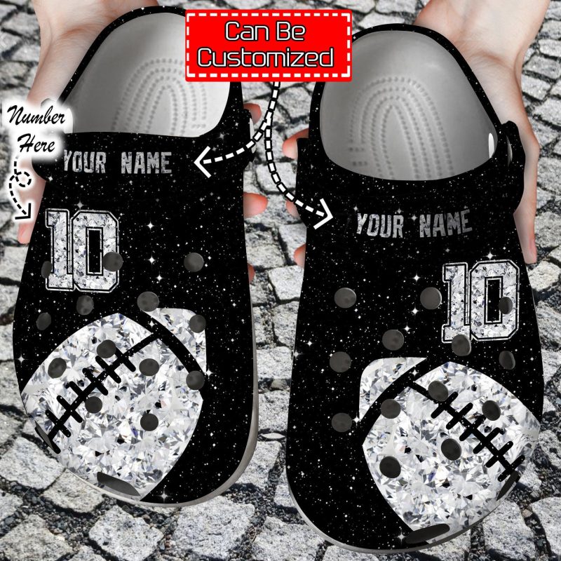 Football Personalized Ball Diamond clog Shoes Sport