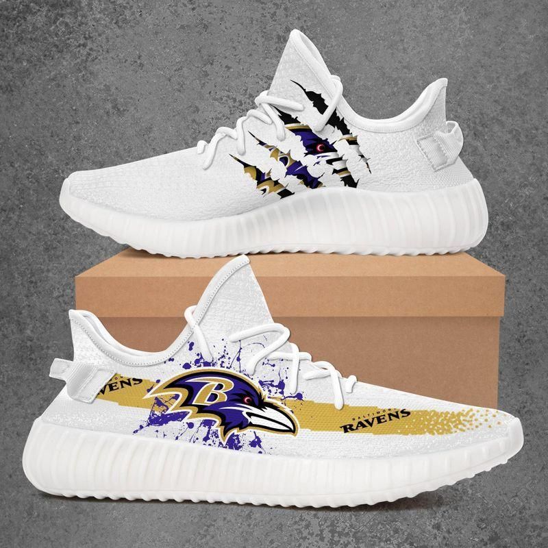 Baltimore Ravens Custom Yeezy Sport Teams Yeezy Boost 350 V2 Top Trending Custom Shoes Gift 4