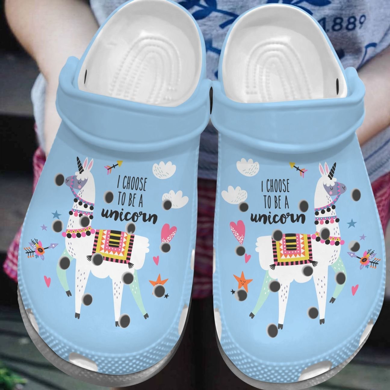 Unicorn Personalized Clog, Custom Name, Text, Color, Number Fashion Style For Women, Men, Kid, Print 3D I Choose To Be A Unicorn