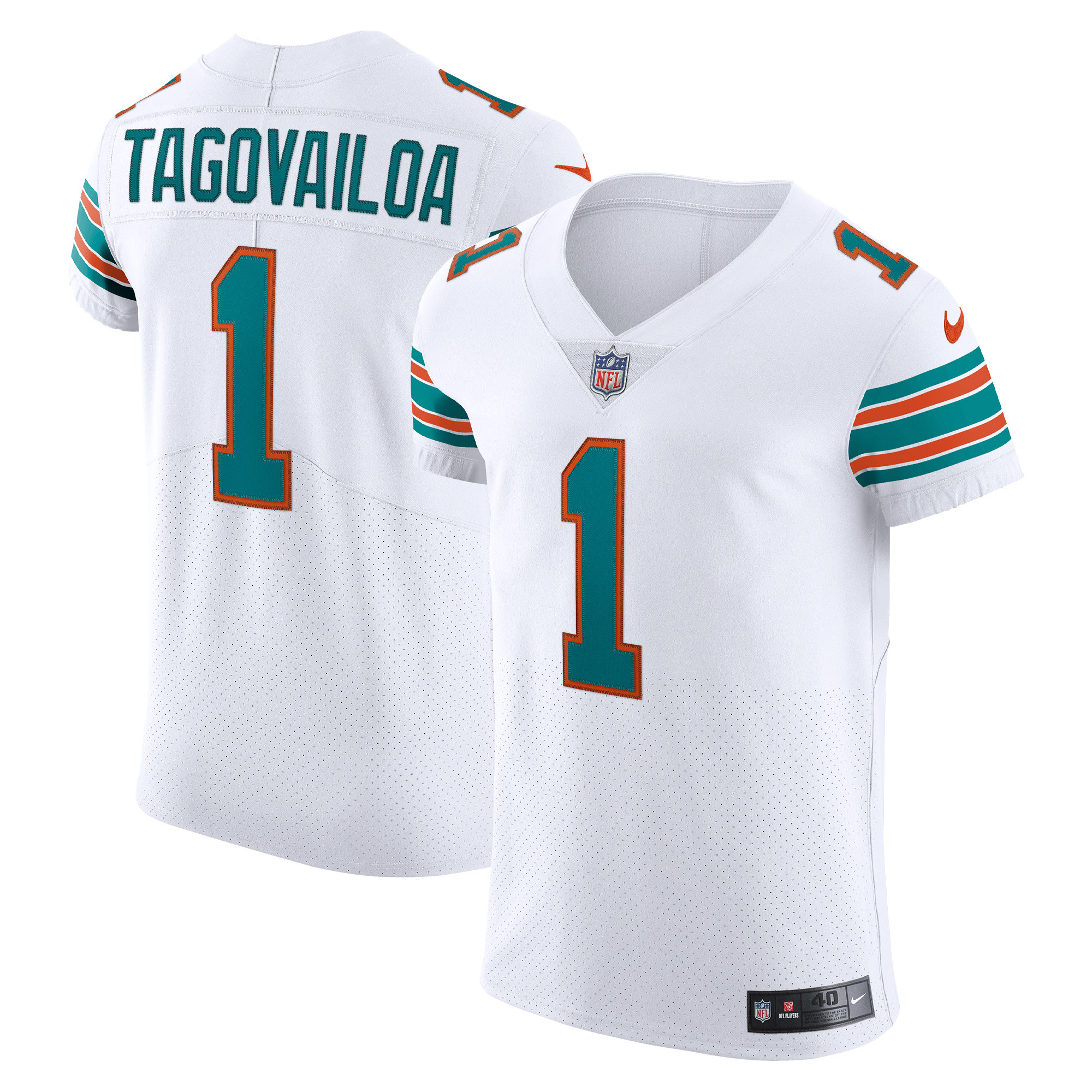 Tua Tagovailoa Miami Dolphins Vapor Elite Jersey – White NFL