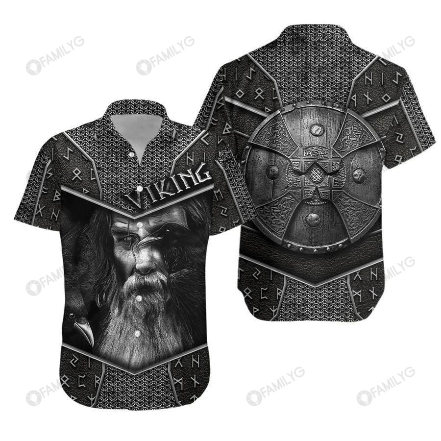 Viking Shirt – Viking Odin Armor Hawaiian Shirt Summer Hawaiian For Men, Women, Couple