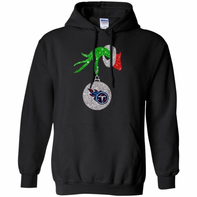 Tennessee Titans Glitter Grinch Monogram Ornament Christmas Gift Hoodies