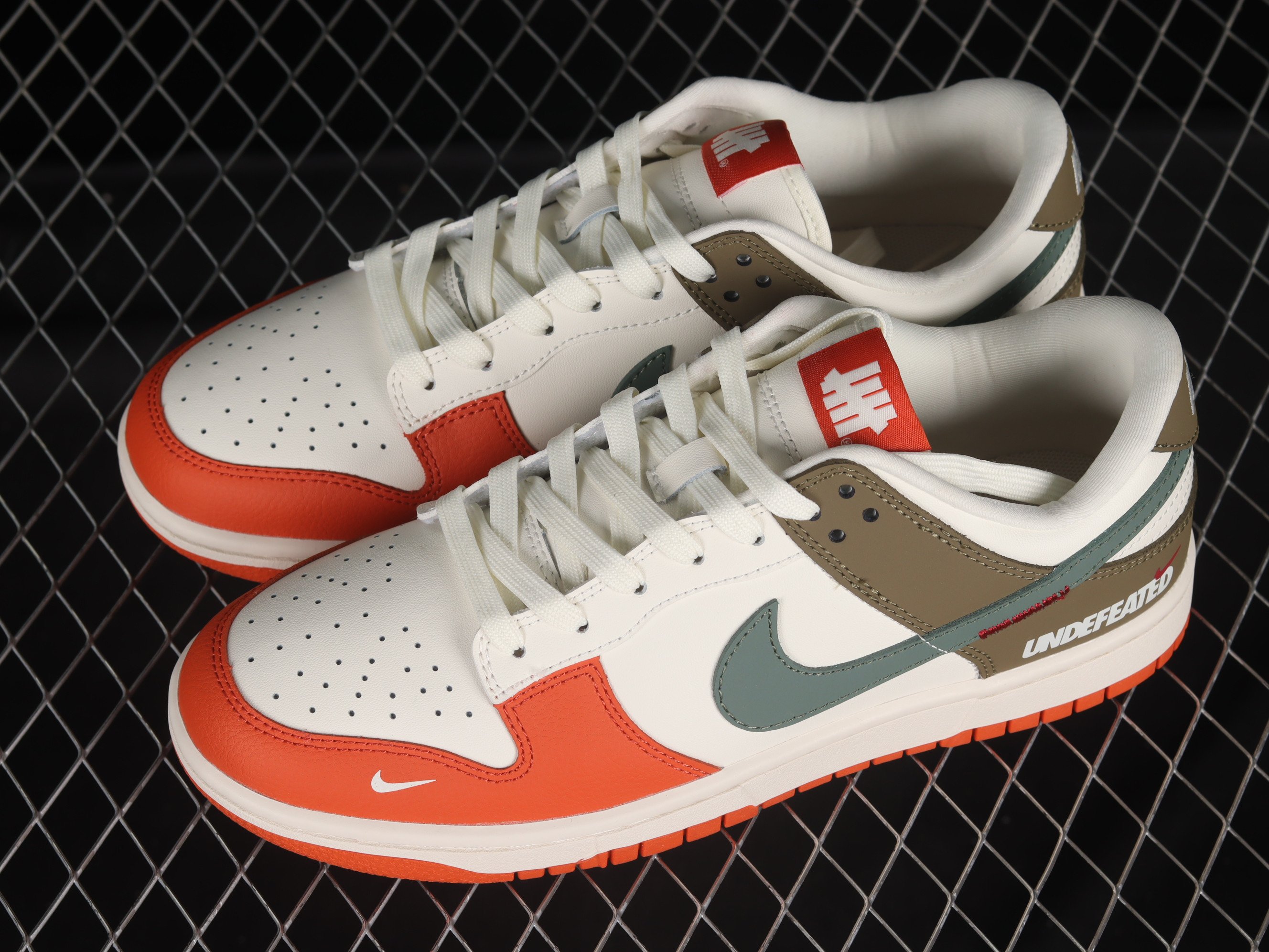 Nike Dunk Low UNEFEATED Orange Green Shoes Sneakers SNK749779295