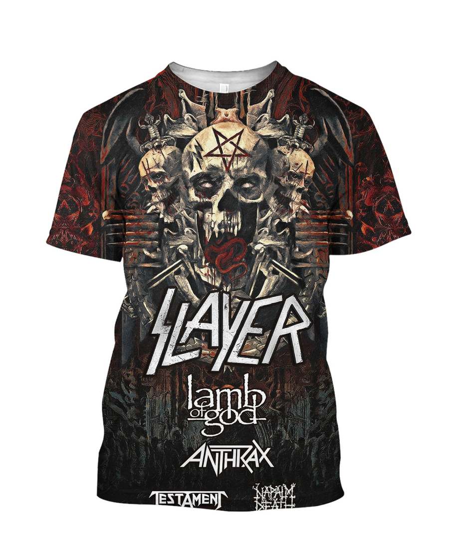 Slayer – 3D Hoodie, Zip-Up, Sweatshirt, T-Shirt#11