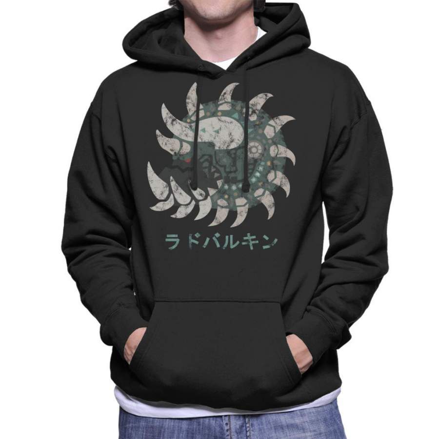Monster Hunter World Radobaan Kanji Icon Men’s Hooded Sweatshirt