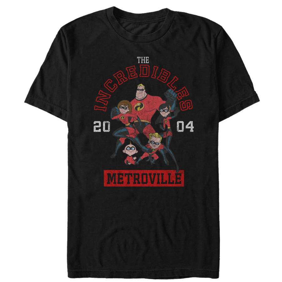 The Incredibles Men’s Metroville Family  T Shirt