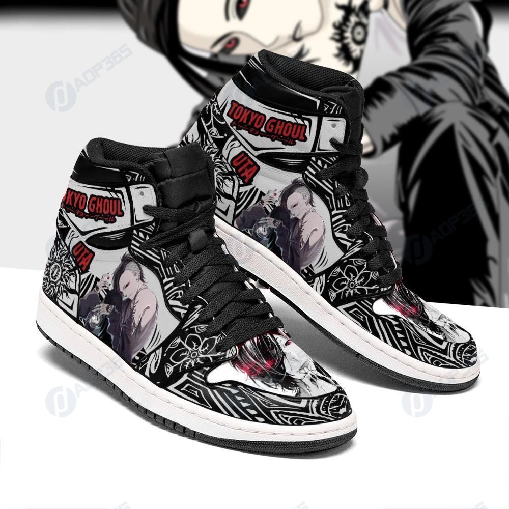 Tokyo Ghoul Uta Sneakers Custom Tokyo Ghoul Anime Shoes Mn05 Air Jordan 13 Shoes Hajd2403165