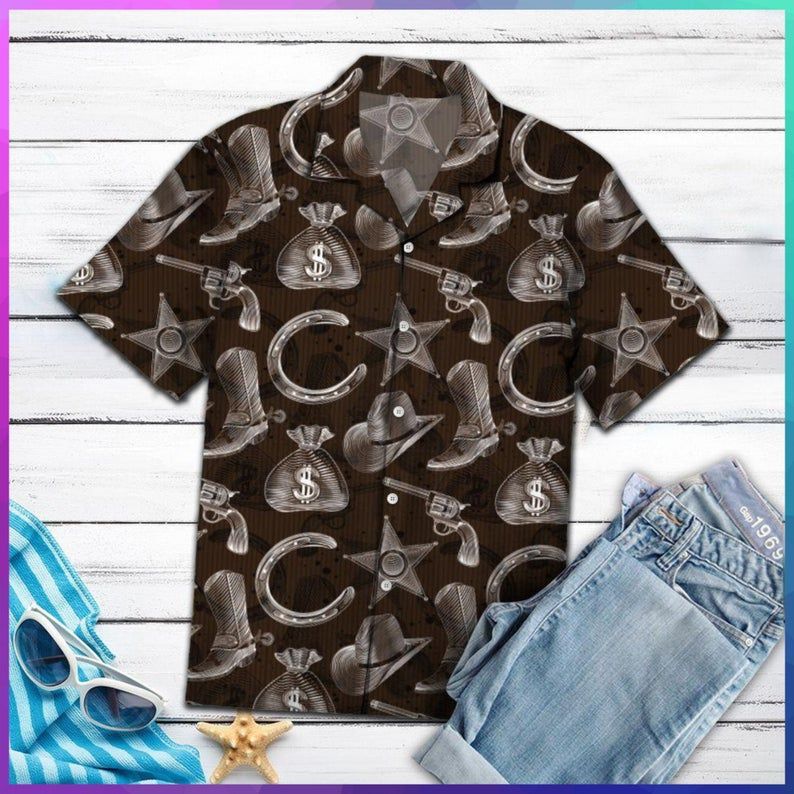 Cowboy Brown Best Design Hawaii Shirt Ha51834