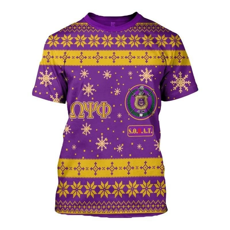 Fraternity Tshirt – Christmas Sobat Omega Psi Phi Tshirt