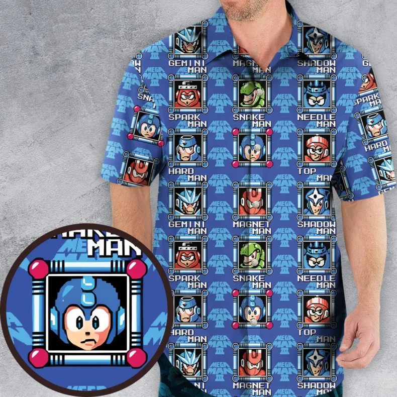 Mega Style Megaman Hawaiian Shirt