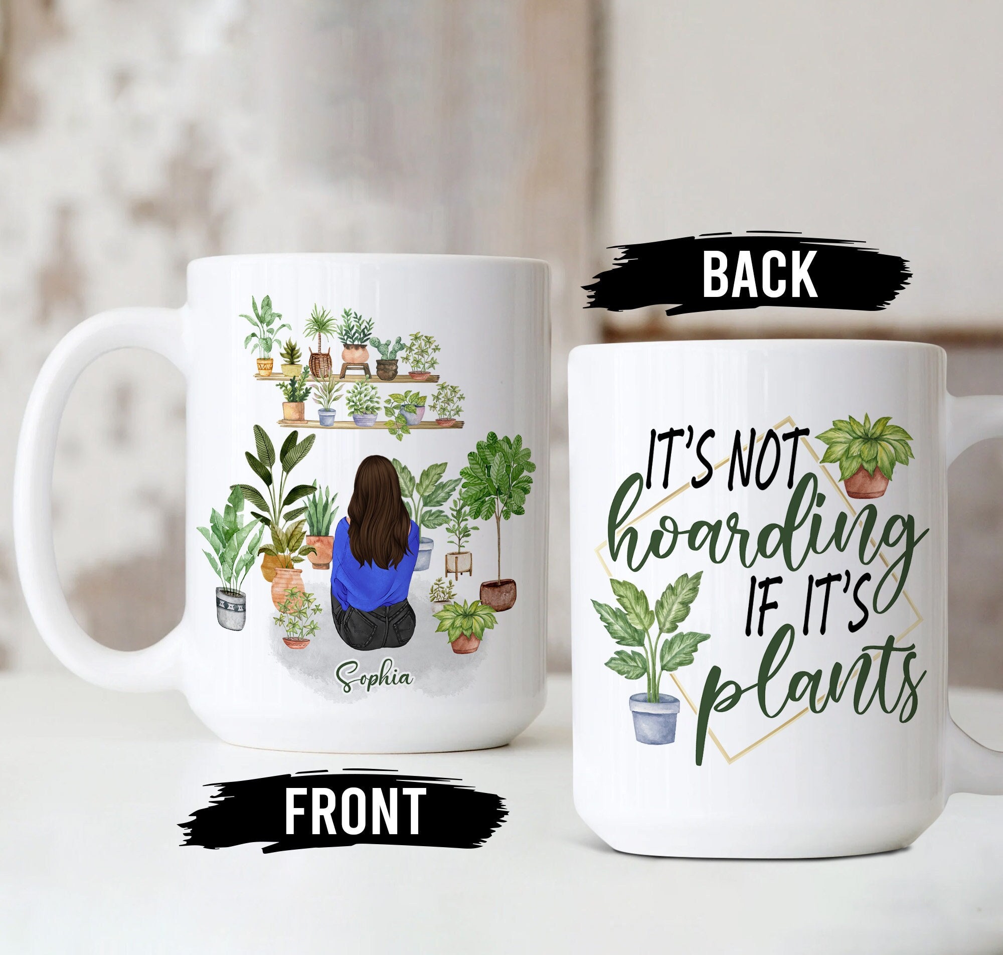 It’s Not Hoaring If It’s Plants Mug, Plant Gifts For Women, Plant Lady, Gifts For Plant Lovers, Gardener Gifts, Gifts For Gardeners Women