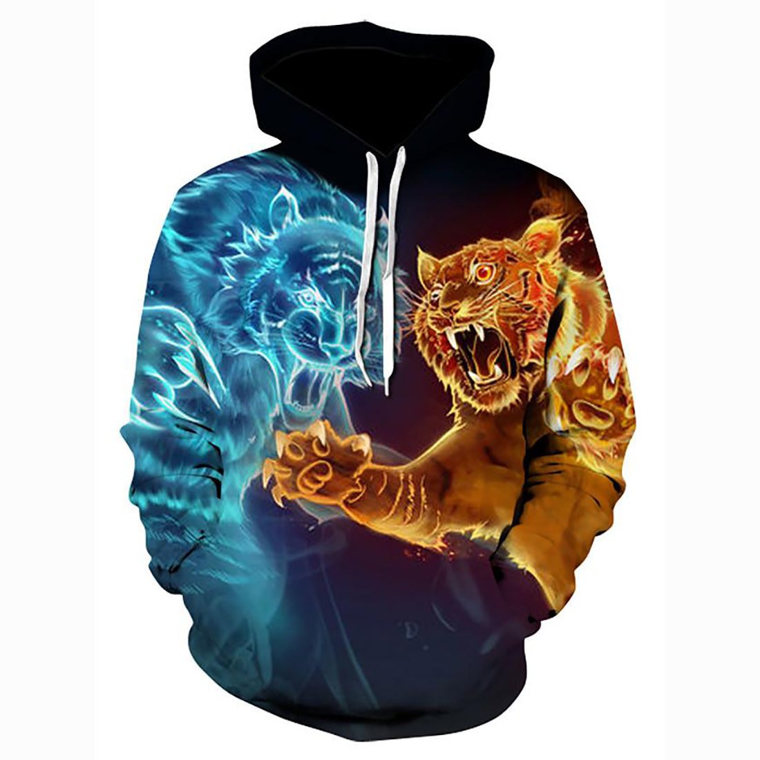 Unisex 3D Printed Cat Animal Hoodie