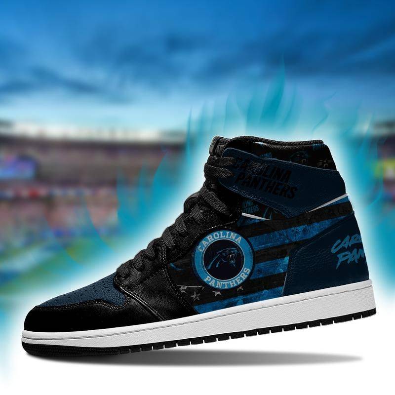 Carolina Panthers Men Jordan Shoes Unique Basketball Custom Sneakers